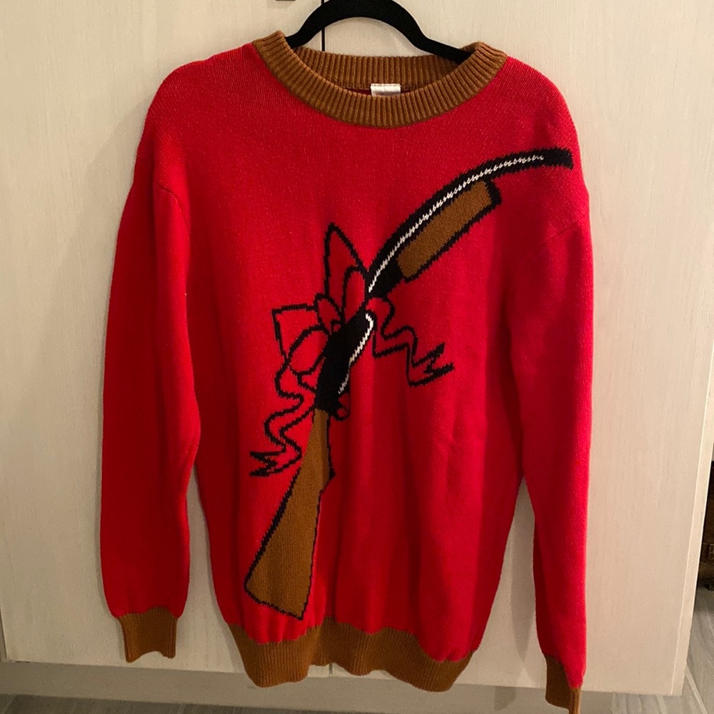 Red shotgun sweater M